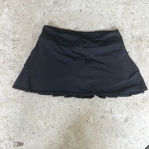 lululemon black tennis skort